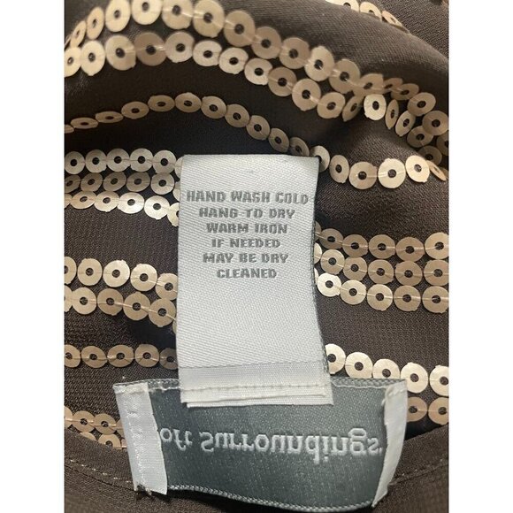 Soft Surroundings Size Small Tunic Sleeveless Top Blouse Sequin - Picture 6 of 6